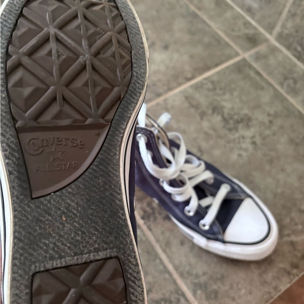 Converse Blue High-Top Sneakers Iconic Design - Picture 3 of 6